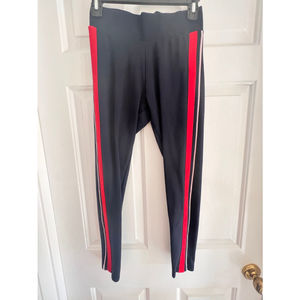 Marks & Spencer’s M&S Navy Joggers Leggings Red and White Striped 3/4 Length